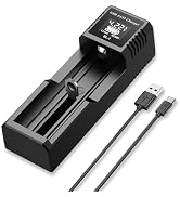 18650 Battery Charger,LCD Screen 3.7V Battery Charger, Suitable for 26650 21700 18350 17500 14500...