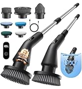 Leebein Electric Spin Scrubber, 2026 Upgraded Cordless Cleaning Brush Bathroom Scrubber, IPX7 Wat...