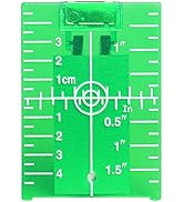 Huepar TP01G-Magnetic Floor Laser Target Plate Card with Stand for Green Beam Applications Enhanc...