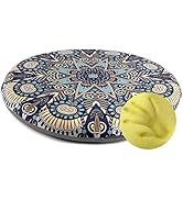 Sigmat Memory Foam Seat Cushion Anti-Slip Soft Round Stool Cushion Chair Pad 20 Inch Geometric