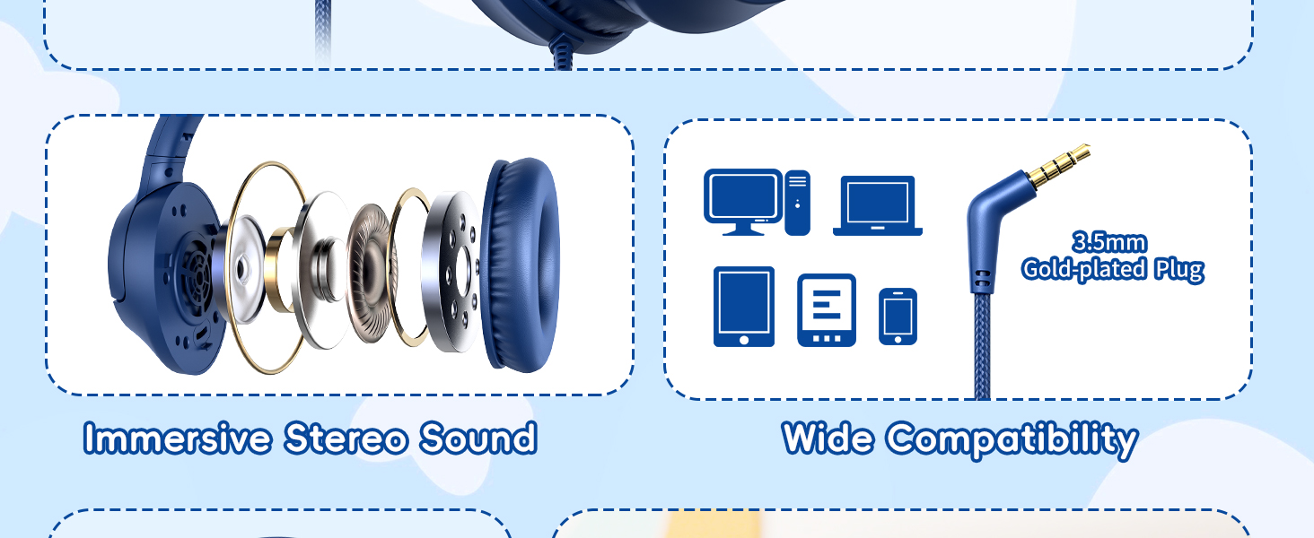 headphones for kids wired