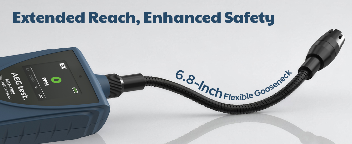 Extended Reach, Enhanced Safety: 6.8-Inch Flexible Gooseneck