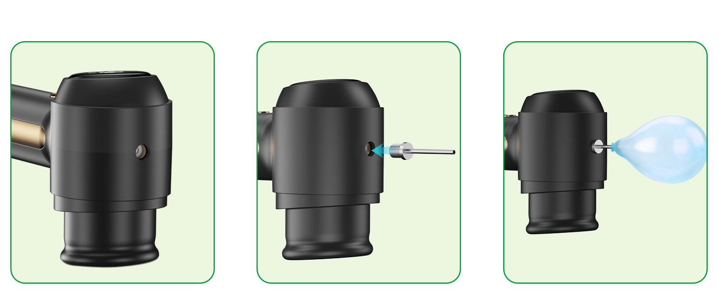 Inflating the balloon ball