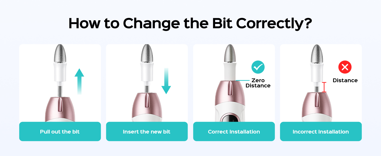 How to Change the Bit Correctly?