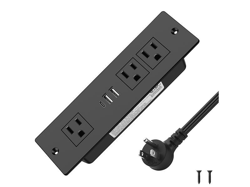 Recessed Power Strip with usb ports