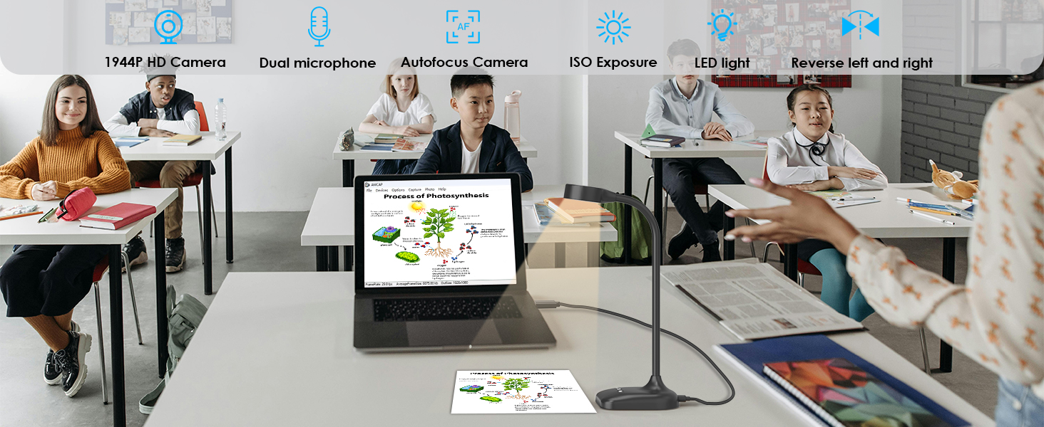 5MP document camera for teaching teachers classroom USB Camera for Teacher art gift webcam school