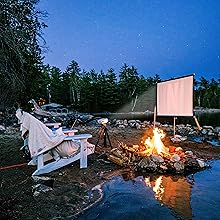 outdoor movie projector stand