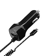 BoxWave Universal USB Type-C Car Charger Plus 3ft (15W) - Jet Black, Car Charger for Smartphones ...