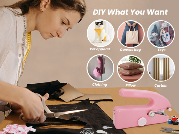 mini electric sewing machine maquina de coser portátil portable sewing machine hand held sewer