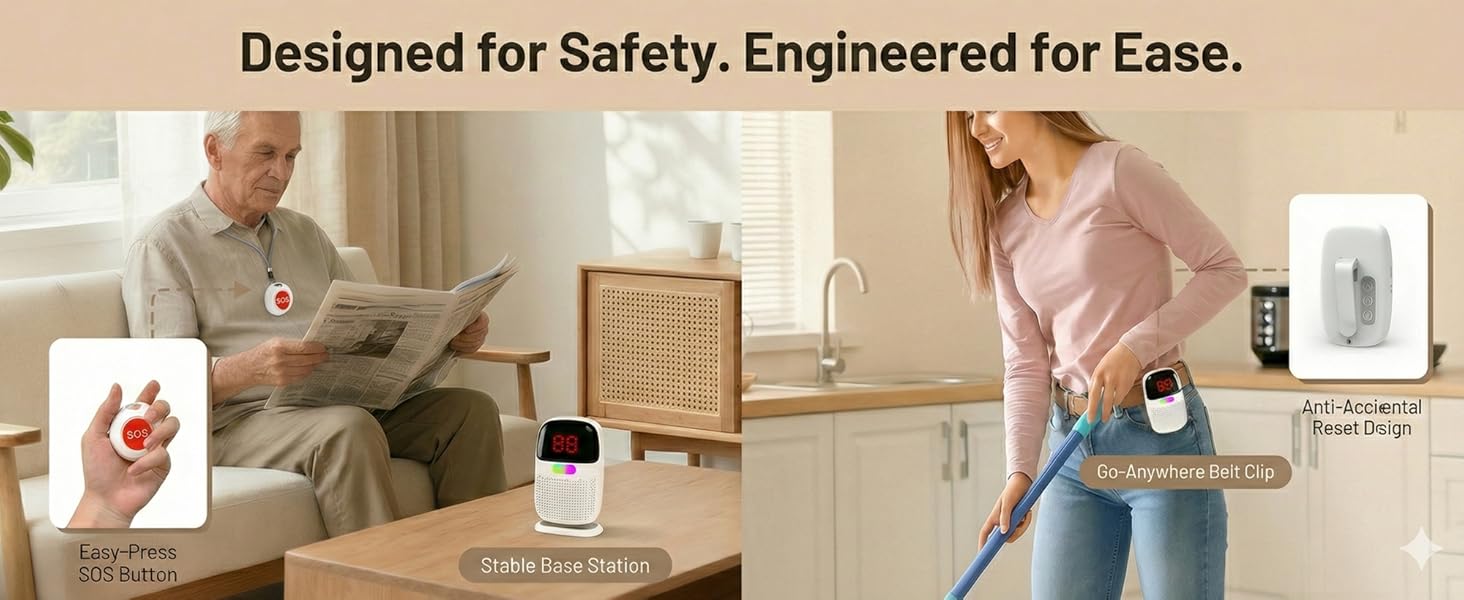 Safety Design RECHARGEABLE PORTABLE PAGE
