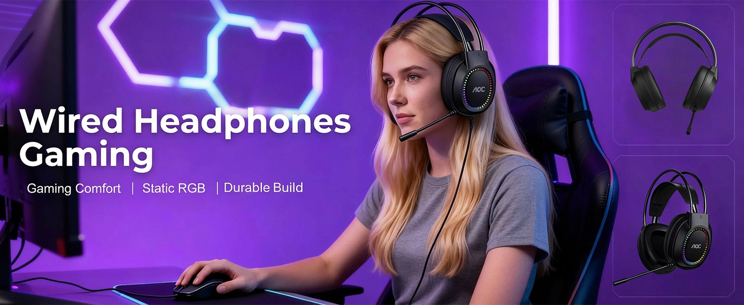 Wired Headphones Gaming