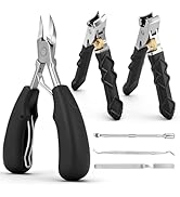 Senior-Specific Toe Clippers, Thick Toenails, Men's Large Toe Clippers, Wide-Opening Design, Shar...