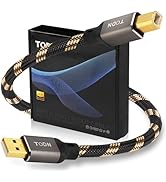 TODN HiFi USB 2.0 DAC Cable USB A to B for Audiophile, O-C-C Core, USB Printer Cable for Computer...