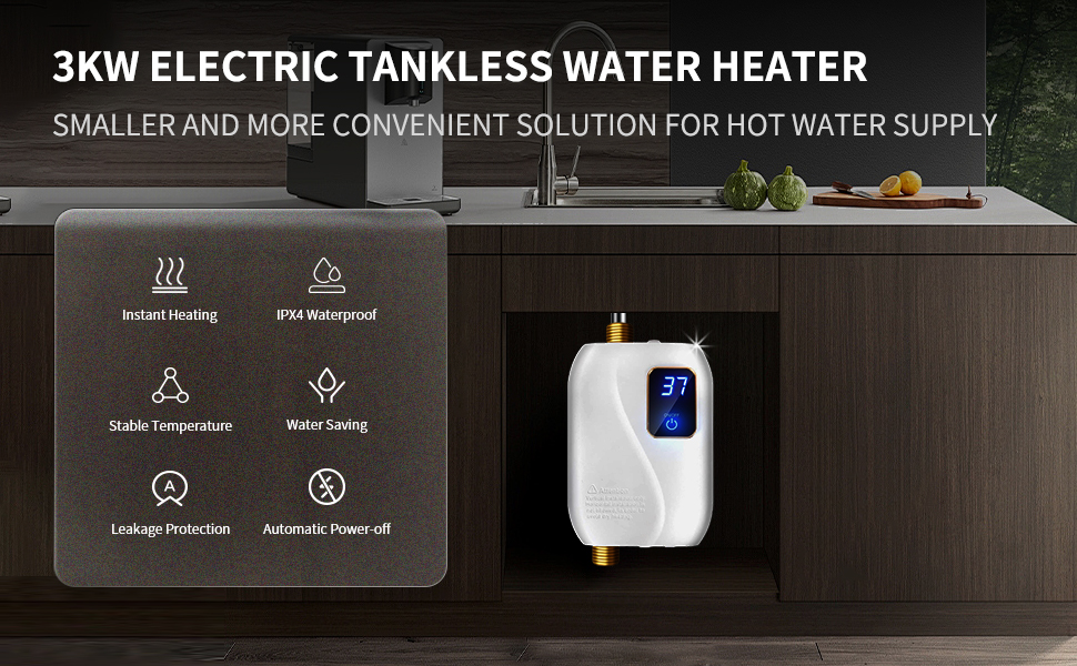 3KW Electric Tankless Water Heater