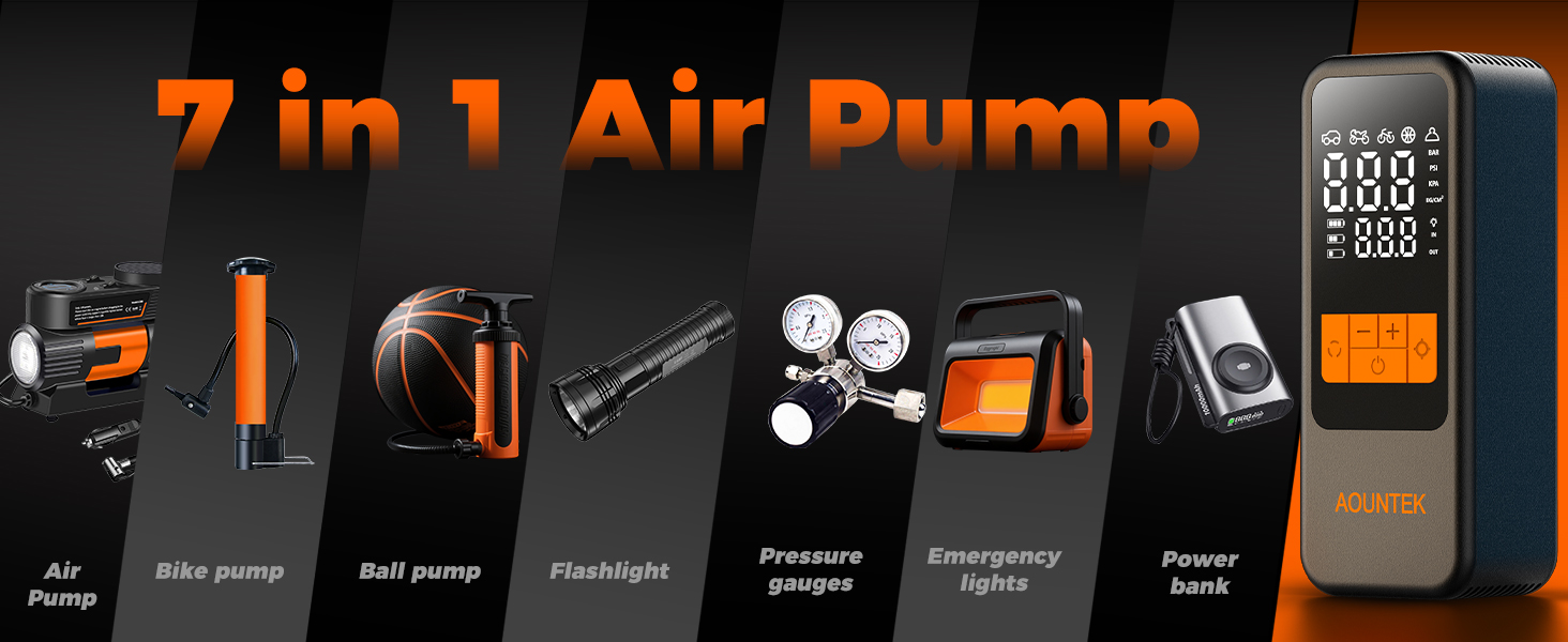 tire pressure gauge with inflator