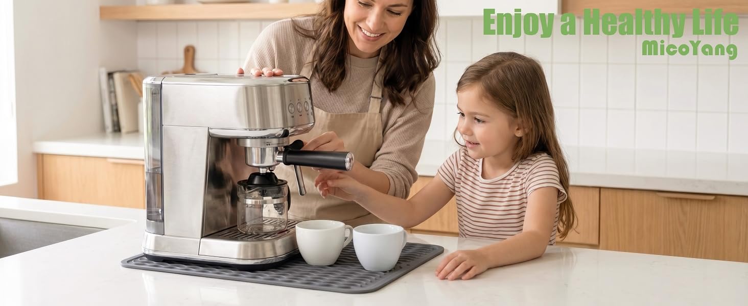 MicoYang Silicone Dish Drying Mat for Kitchen Counter
