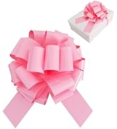 TONIFUL 12 Inch Pink Large Bow Giant Big Pull Bow for Car, Bikes, Table, Big Toys, Applicants, Fr...