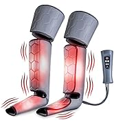 Medical king Leg Massager for Circulation with Heat Compression Foot Leg Massager for Relaxation ...