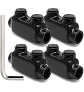 Jeemiter Insulated Inline Splice Connector 2/0-6 Gauge Wire Connectors Aluminum to Copper Polaris...