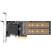 GLOTRENDS PA20 Dual M.2 NVMe to PCIe 3.0 X4 Adapter with PCIe Bifurcation Function, Support 22110...