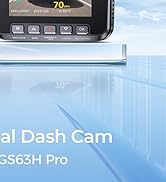 AZDOME WiFi 4K Dash Cam Front and Rear Dual Dash Camera for Car GPS WDR Night Vision GS63H Pro