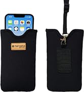 Tainada Men Women Neoprene Shockproof Phone Sleeve Pouch Carrying Case with Neck Lanyard, Belt Lo...