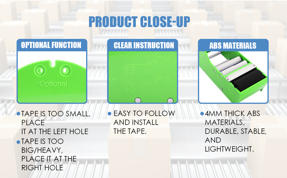 green packing tape