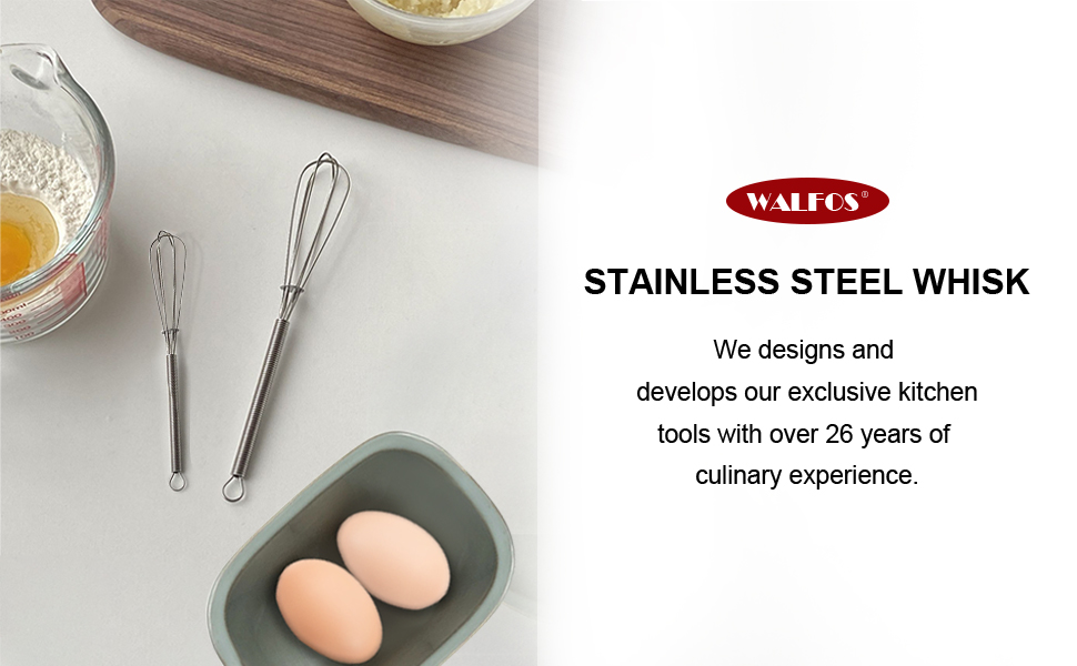 Mini Whisks Stainless Steel