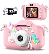 Dwfit Upgrade Selfie Kids Camera, Christmas Birthday Gifts for Boys Girls Age 3-12, HD Kids Digit...