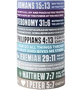 KUCLIN 12-Piece Bible Verse Bracelets - Christian Scripture Silicone Wristbands for Men &amp; Women (...