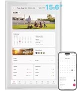 Ingnok Digital Calendar: 15.6inch Wall Planner,Real-Time Electronic Calendar Sync, Smart Touchscr...