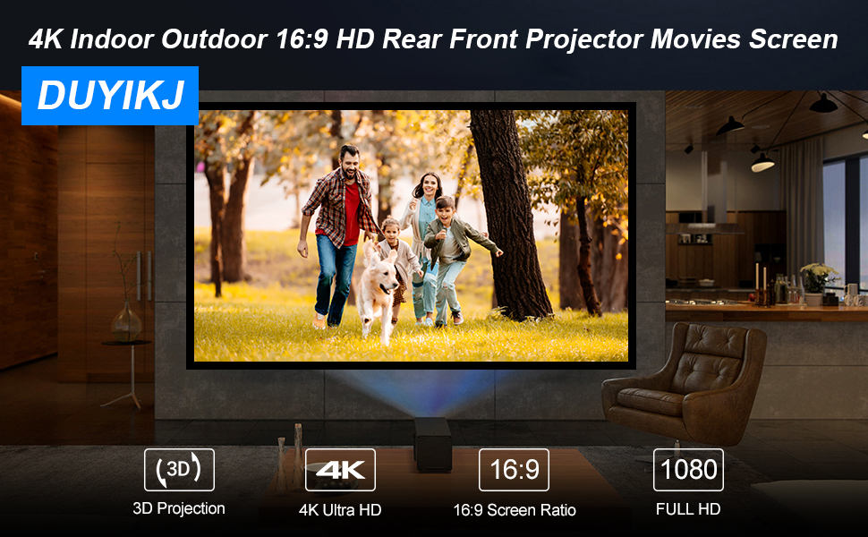 rising projector screen