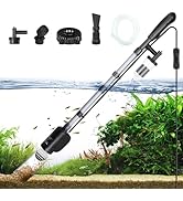 AQQA Aquarium Vacuum Gravel Cleaner Electric Fish &amp; Turtle Tank Water Changer 6 in 1 Multi-functi...