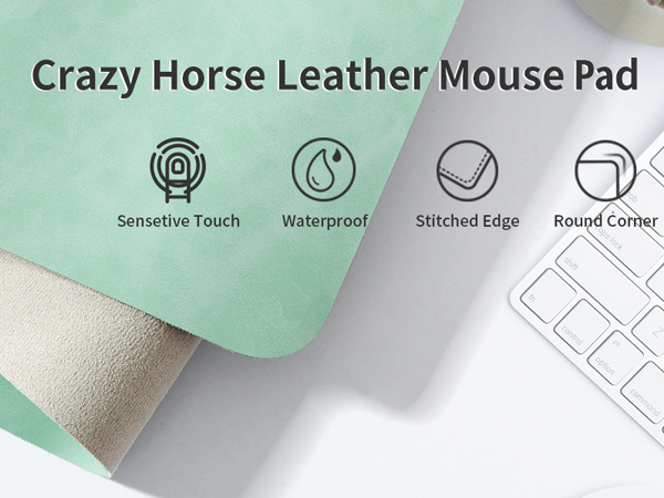NUOYOU Leather Desk Pad Protector, Laptop Desk Mat, Large Mouse Pad