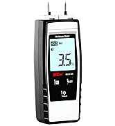 Wood Moisture Meter with Backlight, Digital Moisture Detector Meter Tester for Firewood Moisture ...