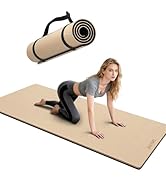ONLYHE Yoga Mat Thick(8mm)Exercise Mat Non Slip Anti-tear,Pilates Mat for Men and Women,Workout M...