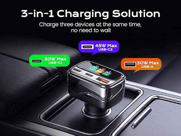 usb c car charger