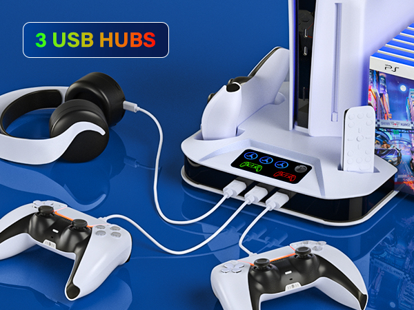 ps5 coolingstation with controller docking station