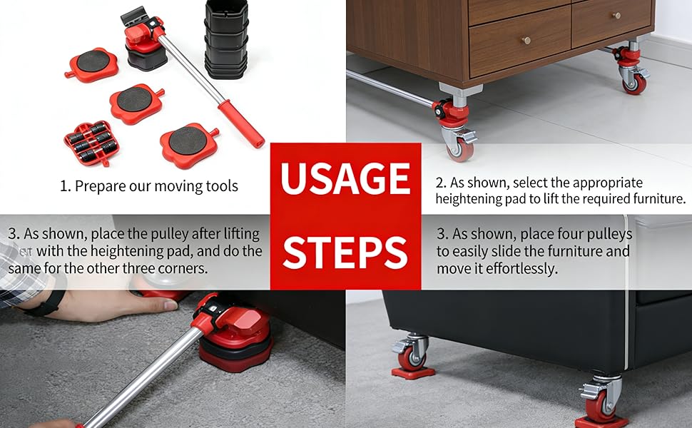 Heavy Furniture Movers with Wheels