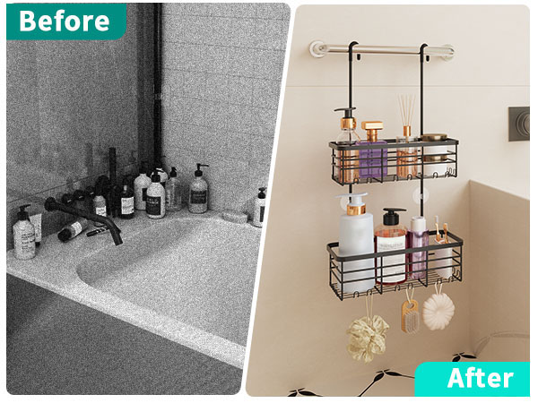hanging shower caddy