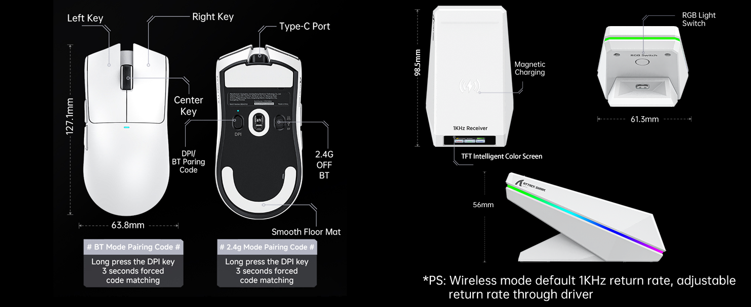ATTACK SHARK X11 PRO V2 Product Parameters