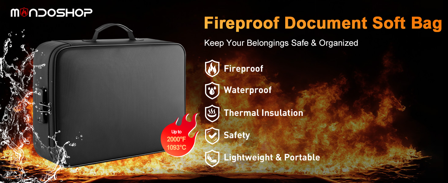 fireproof document bag