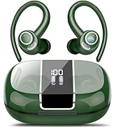 Wireless Earbuds Bluetooth 5.3 Headphones Sports, 48H Earphone with ENC Mic, Stereo Deep Bass Blu...