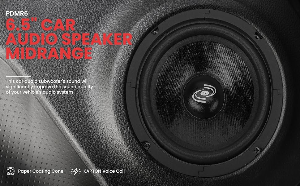 6.5&amp;#34;;Car Audio Speaker;Speaker;Midrange;Car Audio;Sealed Back;Pyle;