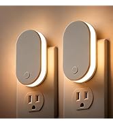 L LOHAS LED Night Lights Plug Into Wall: 2 Pack Night Light with Dusk to Dawn Sensor, Soft White ...