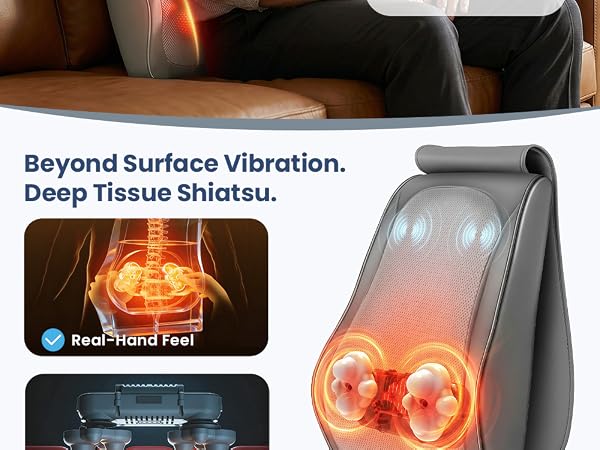 back massager for pain relief deep tissue