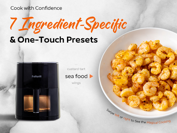 Enjoy succulent sea food bursting with flavor at one touch.