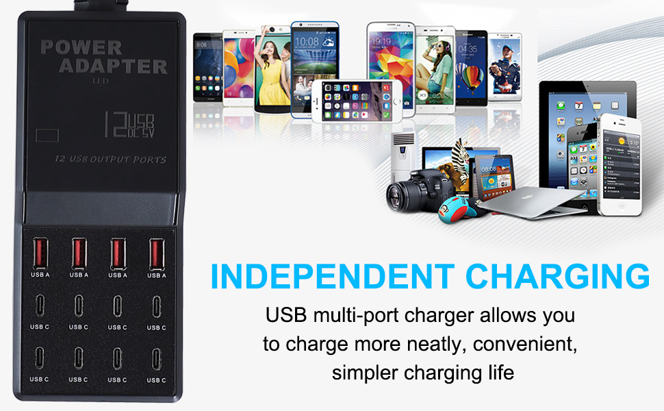 12-in-1 USB C Desktop Charger