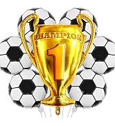 Soccer Balloons Trophy Balloon 7 Pack 18in Soccer Foil Balloons Birthday Party Sports Theme Party...