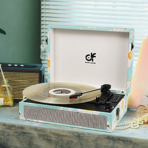 record player teal for teen girls 